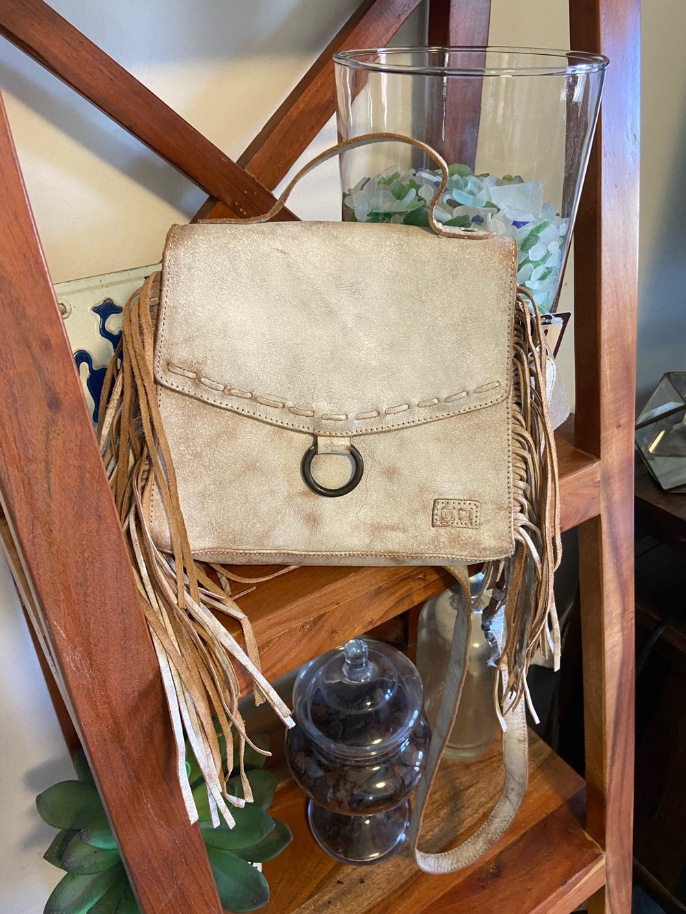 NWT BED|STU Bag Hidden Nectar Lux Leather Fringe Shoulder Handbag Crossbody
